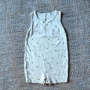 Rylee + Cru Cream Tank Romper with Cute Design